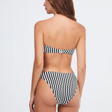 Portofino Bikini Pant - Black and White - Simply Beach UK