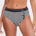 Portofino Maxi Bikini Pant - Black and White - Simply Beach UK