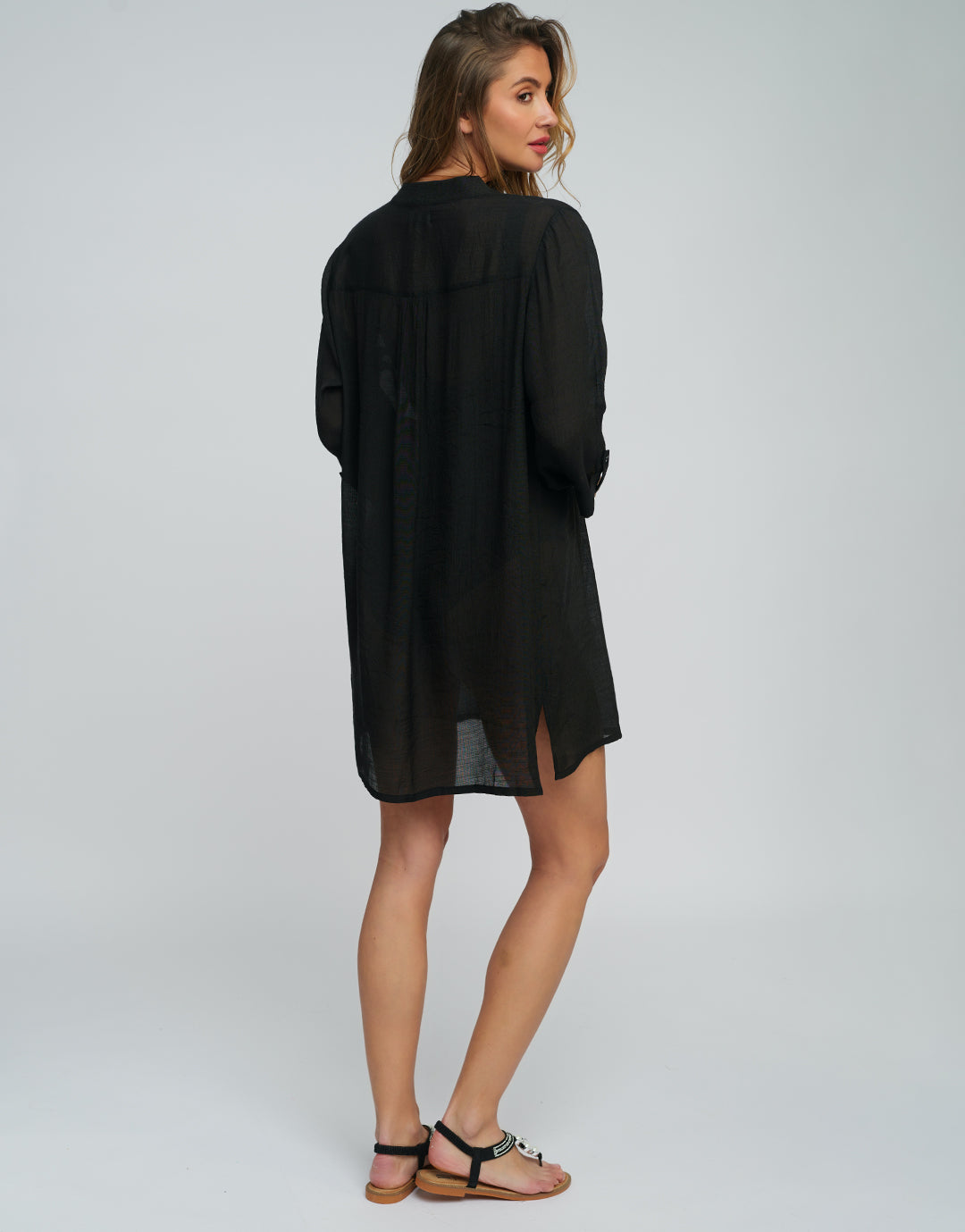 Reeva Shirt - Black - Simply Beach UK