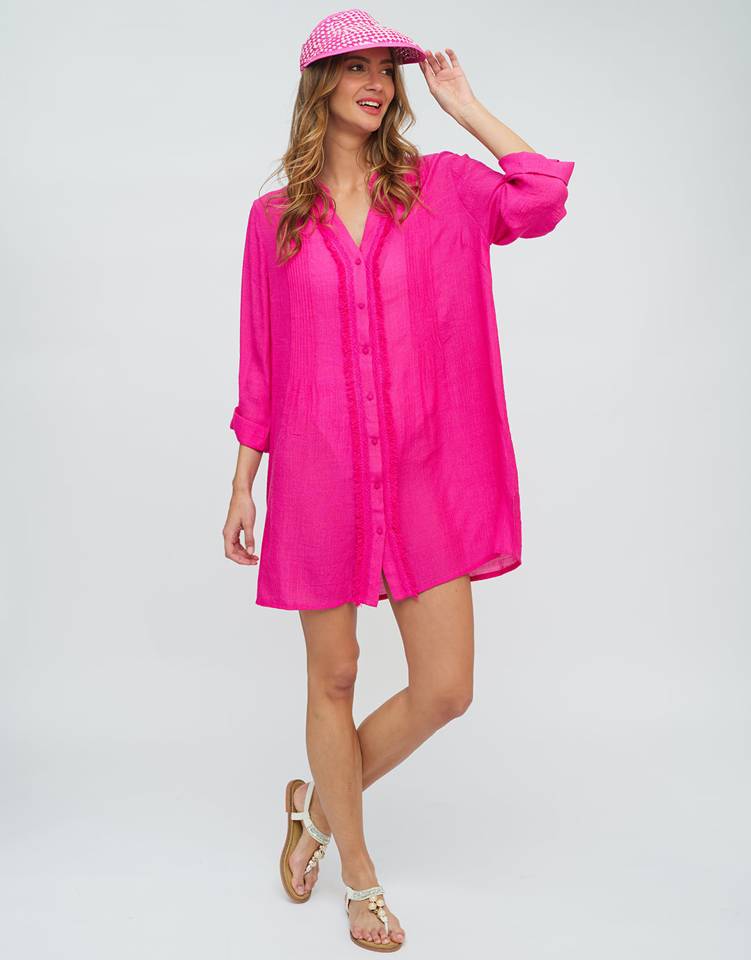 Reeva Shirt - Fuchsia - Simply Beach UK
