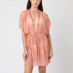 Pia Rossini Rhodes Kaftan - Coral