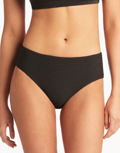 Spinnaker Mid Bikini Pant - Black - Simply Beach UK