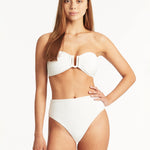 Spinnaker U Bar Bandeau Bikini Top - White - Simply Beach UK