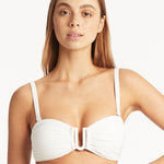 Spinnaker U Bar Bandeau Bikini Top - White - Simply Beach UK