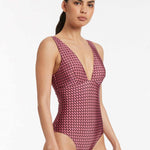 Lalita Plunge Swimsuit - Orchid - Simply Beach UK