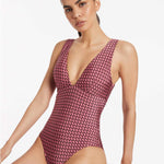 Lalita Plunge Swimsuit - Orchid - Simply Beach UK