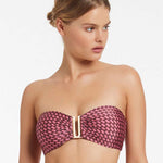 Lalita Bandeau Bikini Top - Orchid - Simply Beach UK