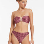 Lalita Bandeau Bikini Top - Orchid - Simply Beach UK