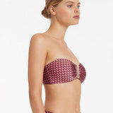 Lalita Bandeau Bikini Top - Orchid - Simply Beach UK