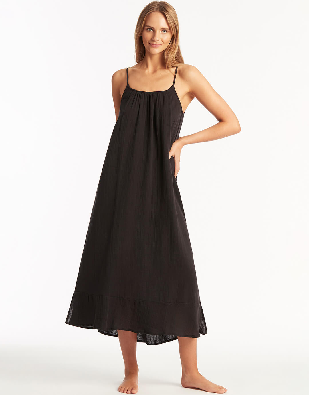 Sunset Sun Dress - Black - Simply Beach UK