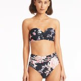 Martini Twist Bandeau Bikini Top - Black - Simply Beach UK