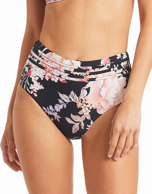 Martini High Waist Bikini Pant - Black - Simply Beach UK