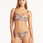 Parkland Low Square Neck Bikini Top - Khaki - Simply Beach UK