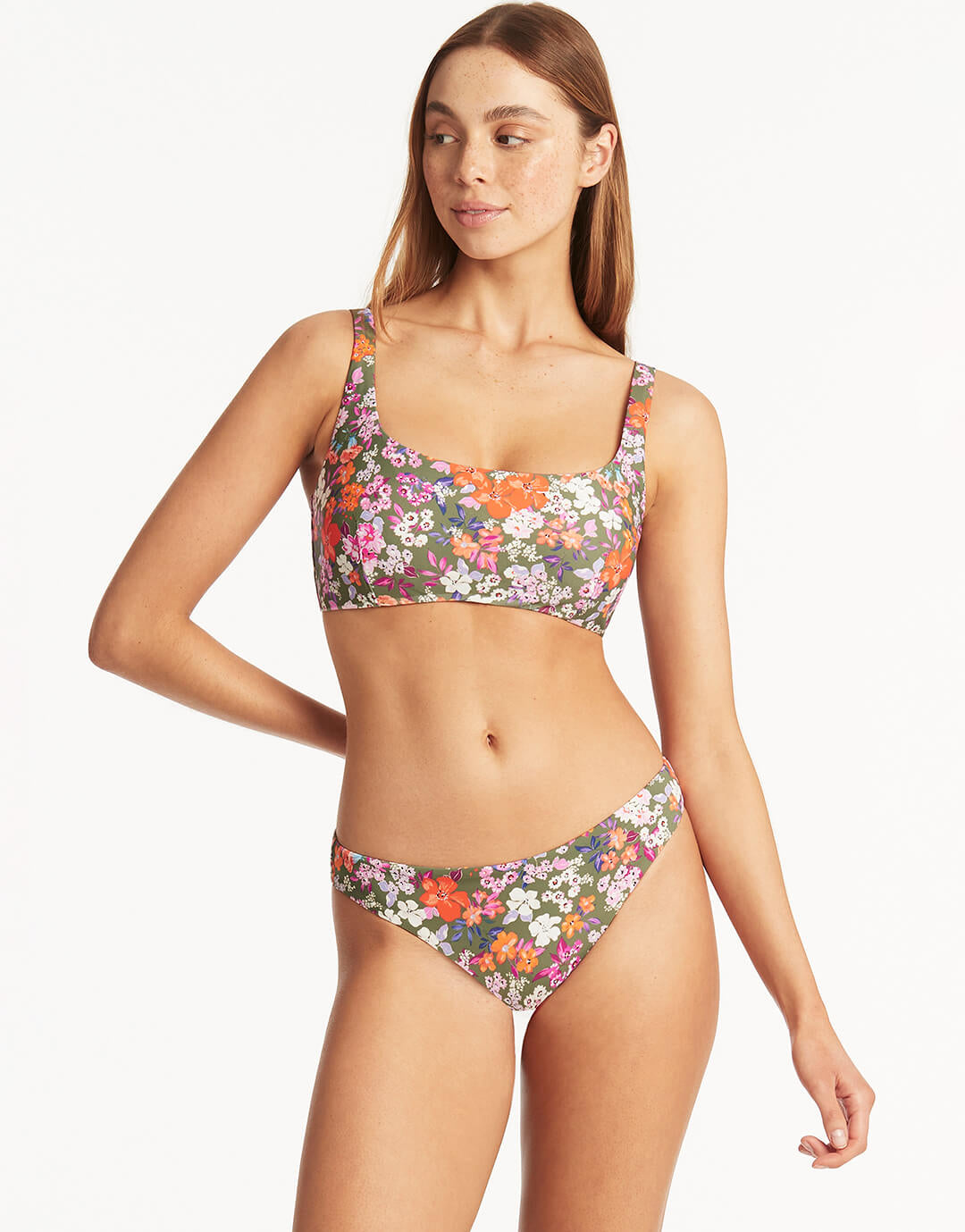 Parkland Regular Cheeky Bikini Pant - Khaki - Simply Beach UK