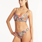 Parkland Low Square Neck Bikini Top - Khaki - Simply Beach UK