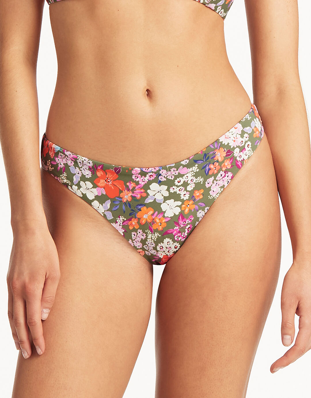 Parkland Regular Cheeky Bikini Pant - Khaki - Simply Beach UK