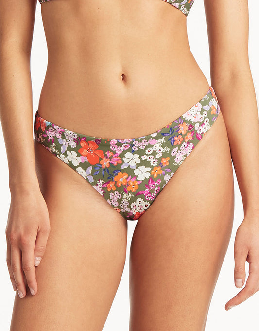 Parkland Regular Cheeky Bikini Pant - Khaki - Simply Beach UK