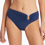 Jetset U Trim Mid Bikini Pant - Pacific Blue - Simply Beach UK