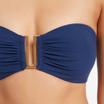 Jetset U Trim Bandeau Bikini Top - Pacific Blue - Simply Beach UK