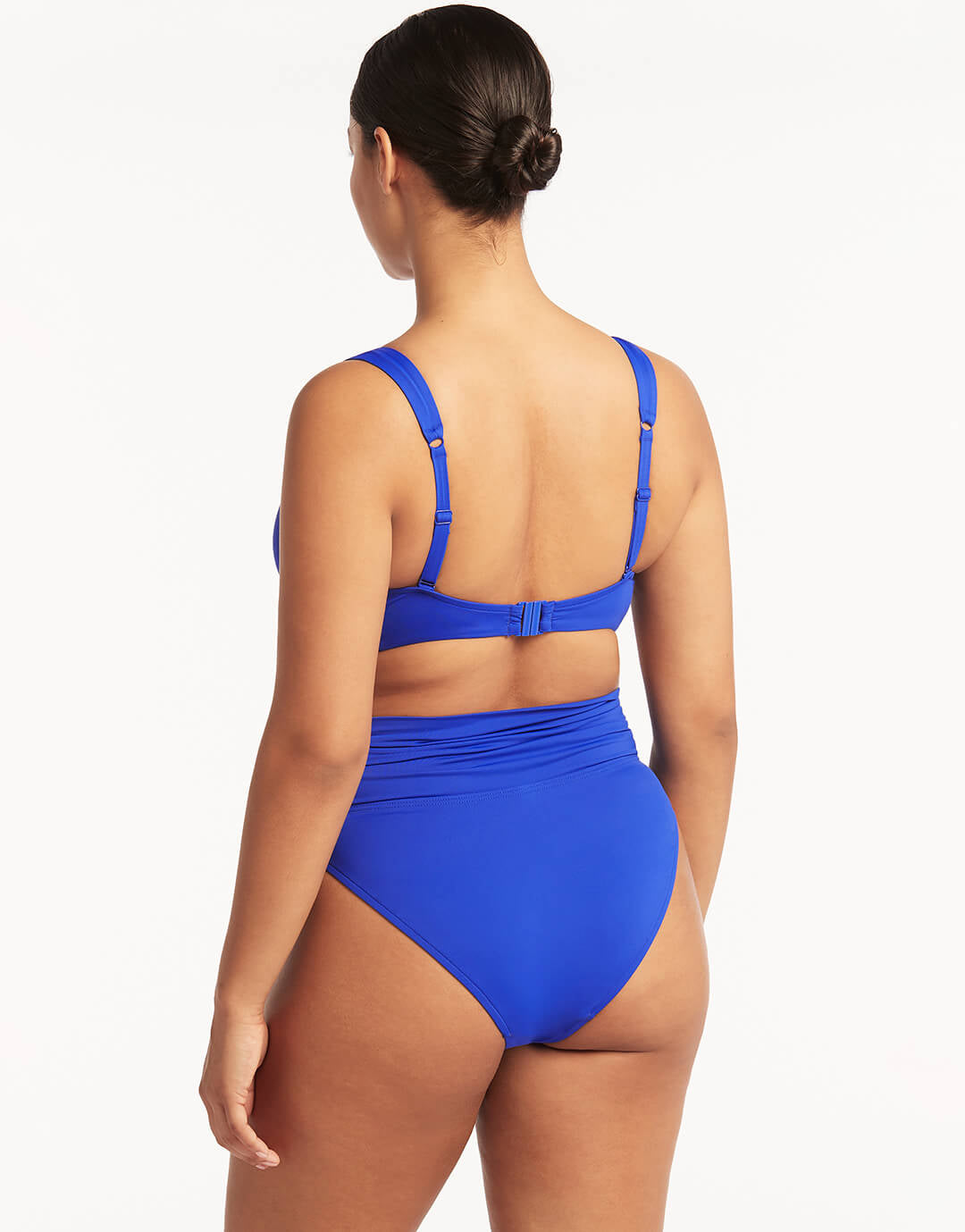 Essentials Wrap High Waist Bikini Pant - Cobalt - Simply Beach UK