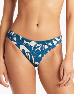 Retreat Regular Cheeky Bikini Pant - Lagoon - Simply Beach UK