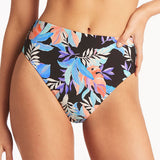 Botanica Retro High Waist Bikini Pant - Black - Simply Beach UK