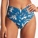 Retreat Wrap High Waist Bikini Pant - Lagoon - Simply Beach UK