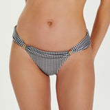 Lupita Bia Tube Bikini Pant - Black Check - Simply Beach UK