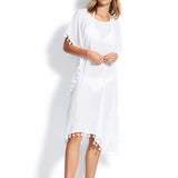 Seafolly Midi Amnesia Kaftan - White