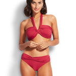 Seafolly Twist Band Hipster - Rouge