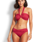 Seafolly Twist Band Hipster - Rouge