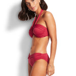 Seafolly Twist Band Hipster - Rouge