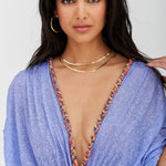 Tulum Braided Sleeve Dress - Periwinkle - Simply Beach UK