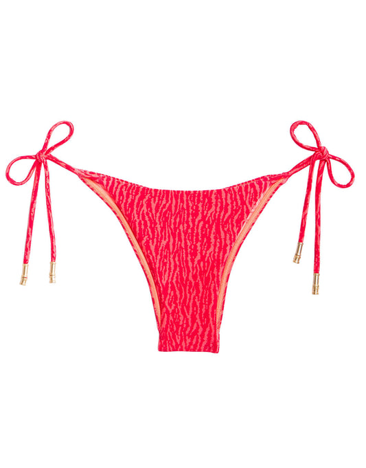 Gabrielle Shaye Tie Side Bikini Pant - Red - Simply Beach UK