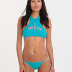 Banana Moon Teens Shoreline Skate High Neck Crop Top - Caraibes