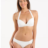 Jets Jetset Gathered Side Bikini Bottom  - White