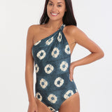 Lenny Niemeyer Padang One Shoulder Knot Maillot - Print