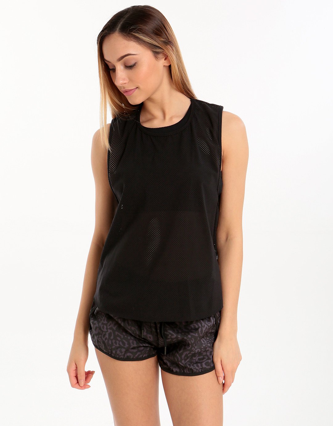 Seafolly Geo Mesh Tank - Black