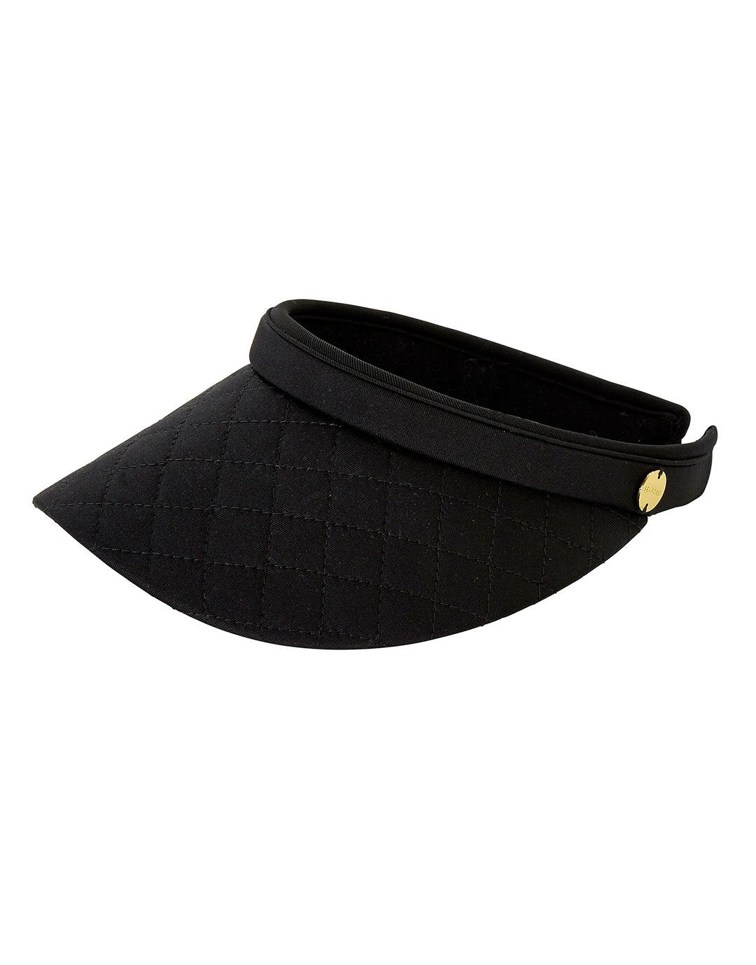 Seafolly Quilted Visor - Black