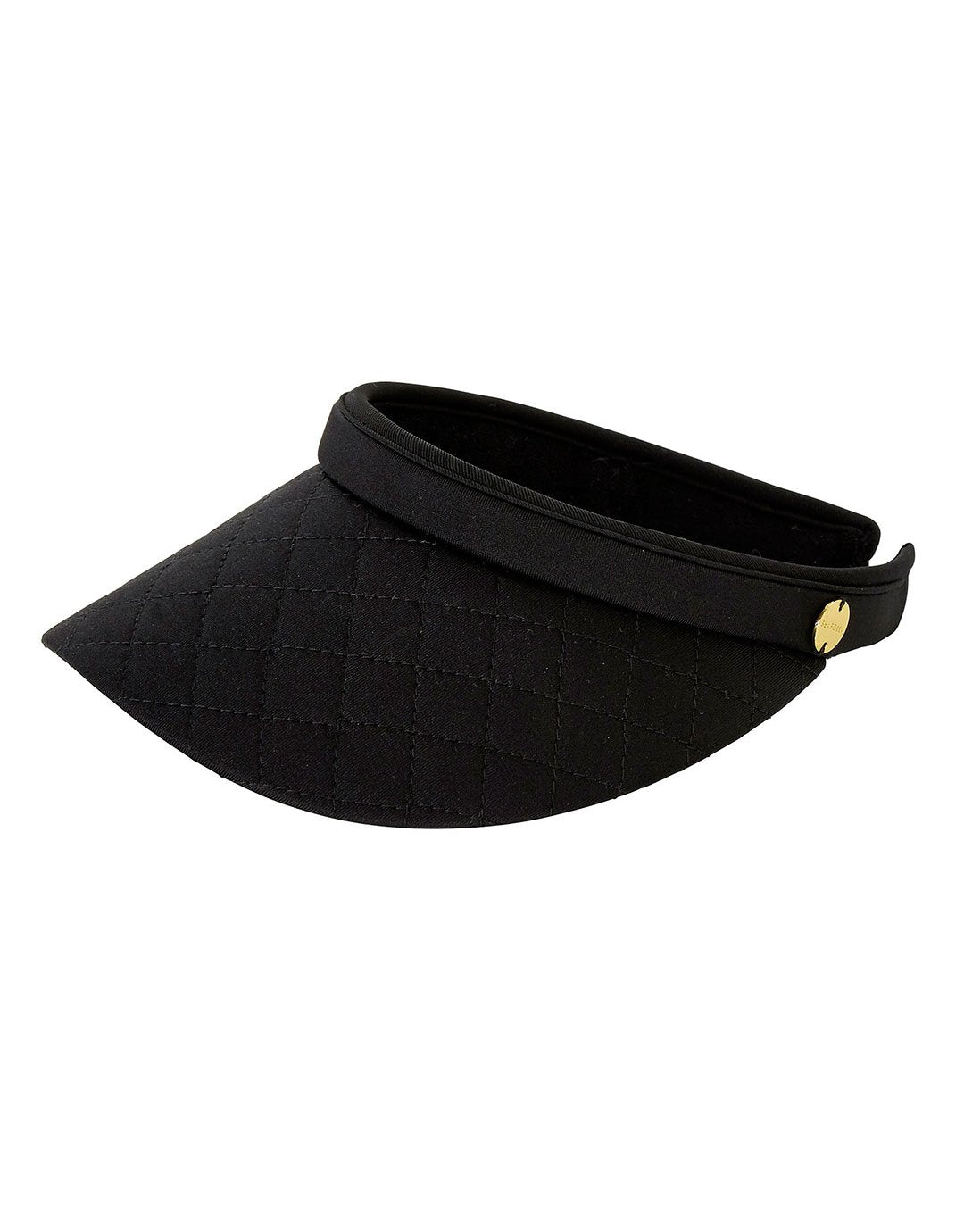 Seafolly Quilted Visor - Black