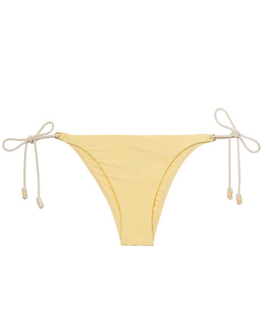 Sunkisses Julie Long Tie Full Bikini Bottom - Yellow - Simply Beach UK