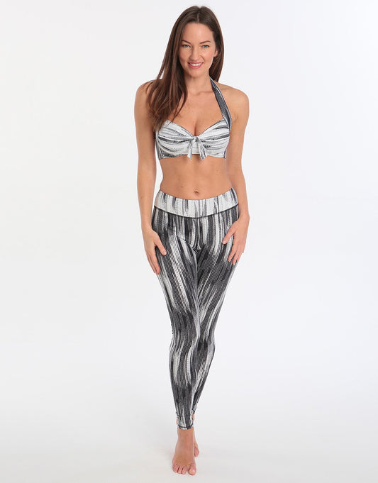 Sunseeker Let's Get Physical Tights - Black White