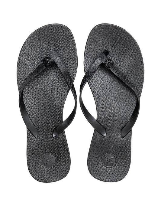ViX Solid Flip Flop - Black