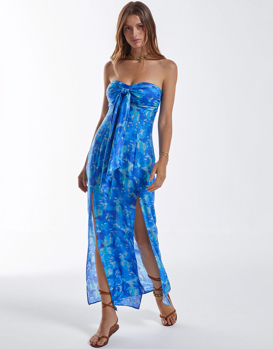 Yves Alexia Long Dress - Blue - Simply Beach UK